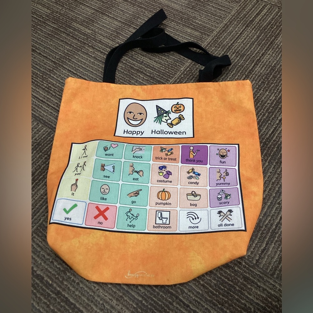 Speech Therapy Halloween Tote Bag